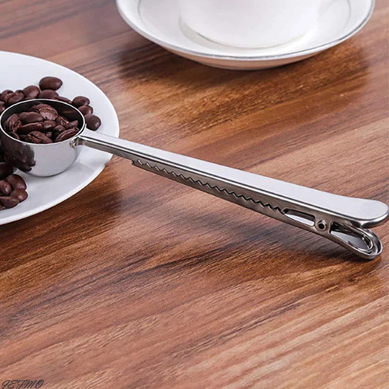 Stainless Steel Coffee Scoop 2-in-1