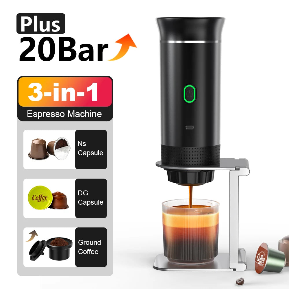 Portable Espresso Coffee Machine - Coffee Maker 3-in-1
