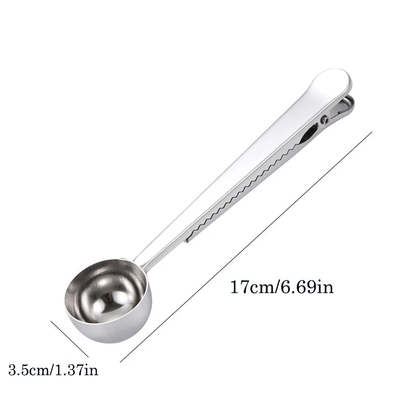 Stainless Steel Coffee Scoop 2-in-1
