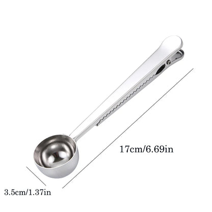 Stainless Steel Coffee Scoop 2-in-1